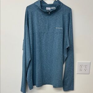 Columbia Teal Long Sleeve Quarter-Zip